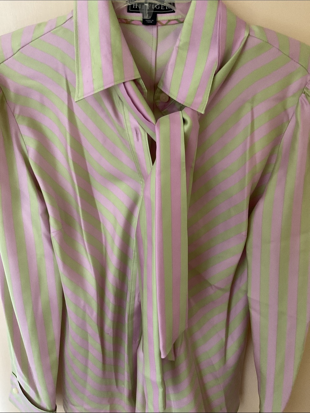 Vintage Hilfiger silk striped top